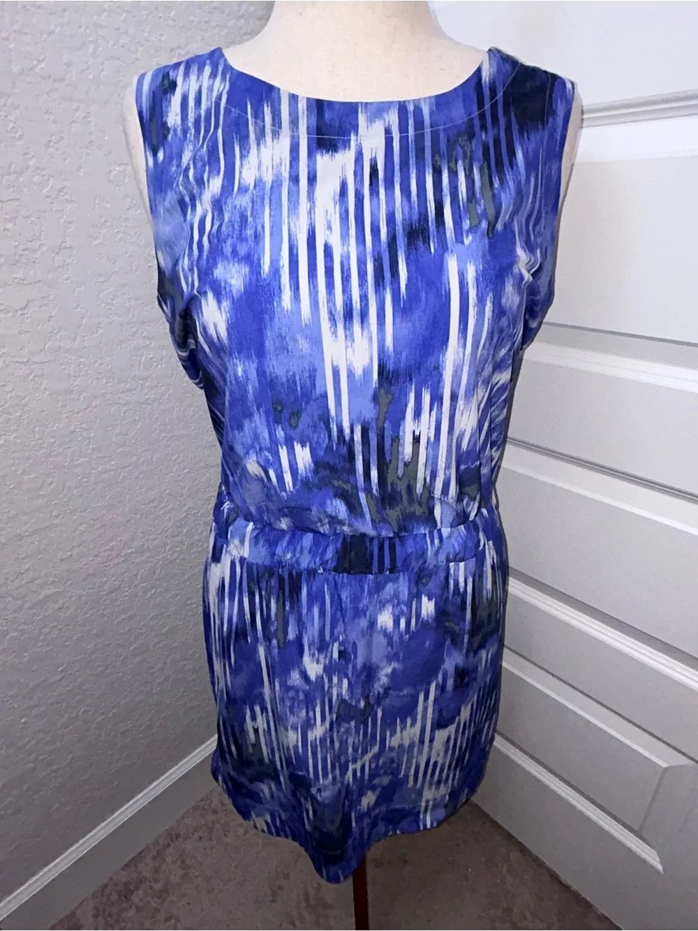 Athleta Wailea Astra Abstract Print Sleeveless Dress